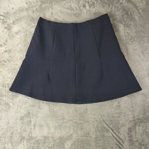 J Crew Women Skirt 8 Navy A Line Mini Stretch Lined Office Career Classic preppy